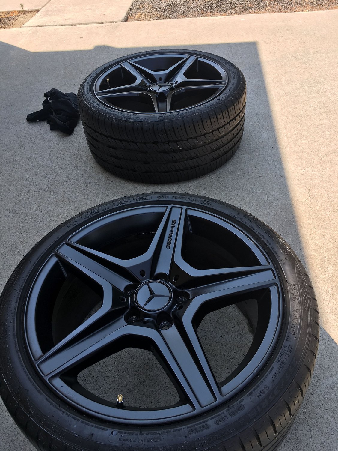 Wheels and Tires/Axles - 18 inch staggered set C63 AMG W204 rims/tires for sale! - Used - 2008 to 2014 Mercedes-Benz C63 AMG - Tracy, CA 95304, United States