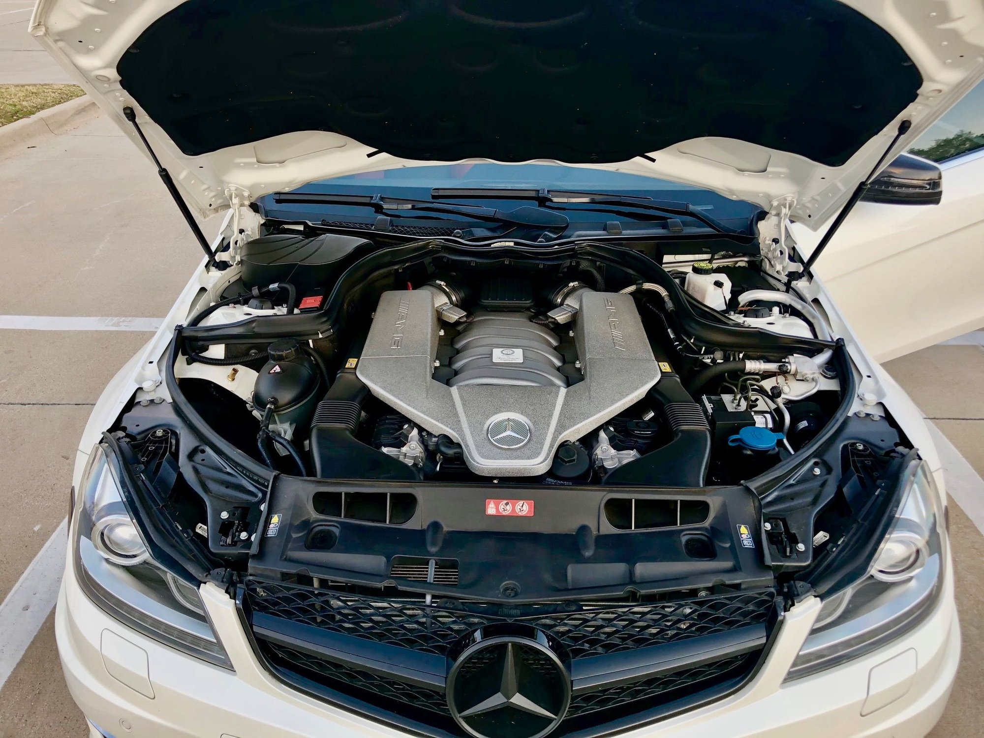 2012 Mercedes-Benz C63 AMG - FS - C63 AMG Coupe, P31, Diamond White, Loaded with nice upgrades - HRE Akrapovic - Used - VIN WDDGJ7HB1CF867960 - 49,000 Miles - 8 cyl - 2WD - Automatic - Coupe - White - Coppell, TX 75019, United States