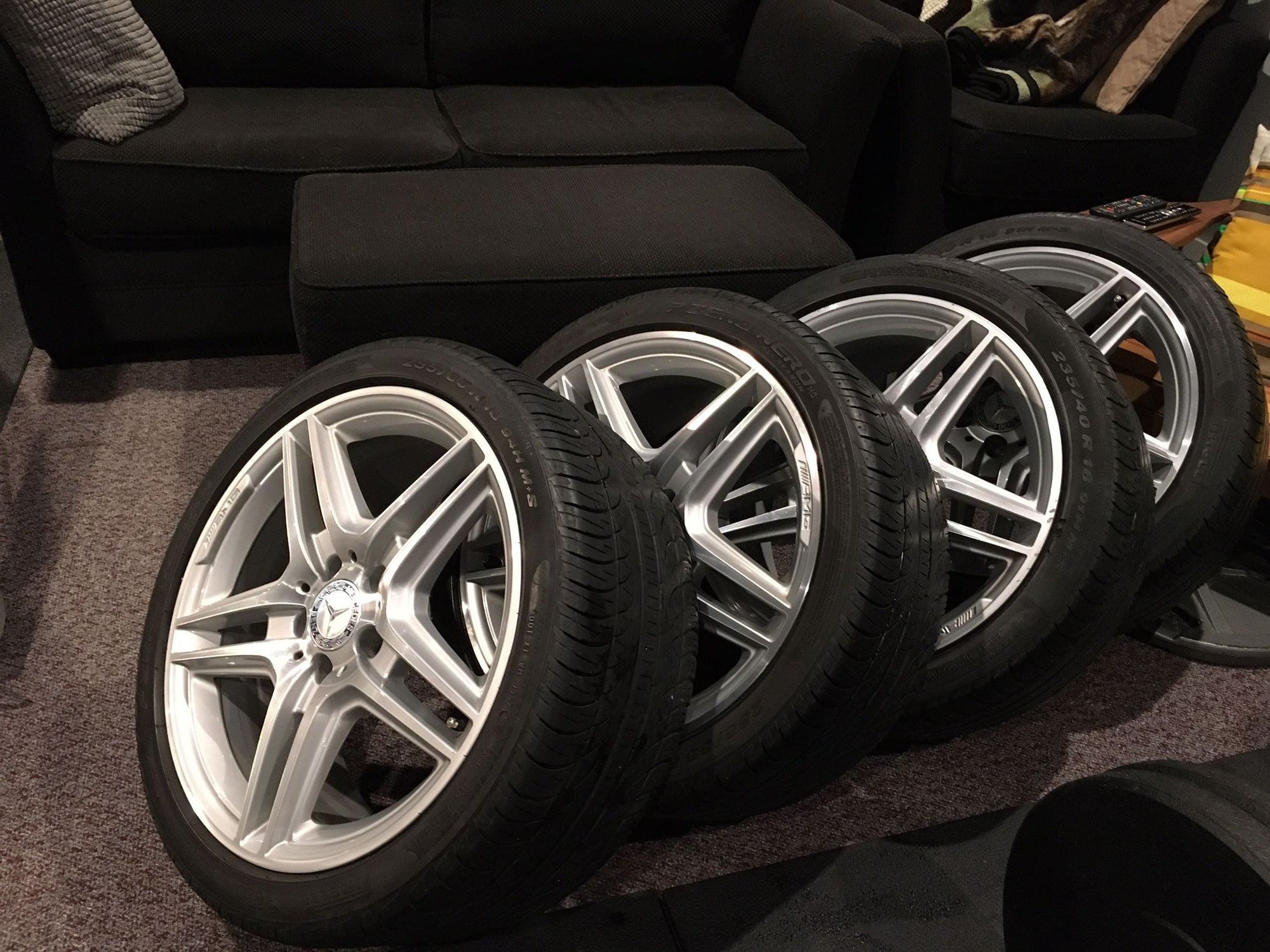 Wheels and Tires/Axles - Mercedes E350 E550 AMG 18" Wheels - Used - 2011 to 2014 Mercedes-Benz E550 - Coquitlam, BC V3K5S3, Canada