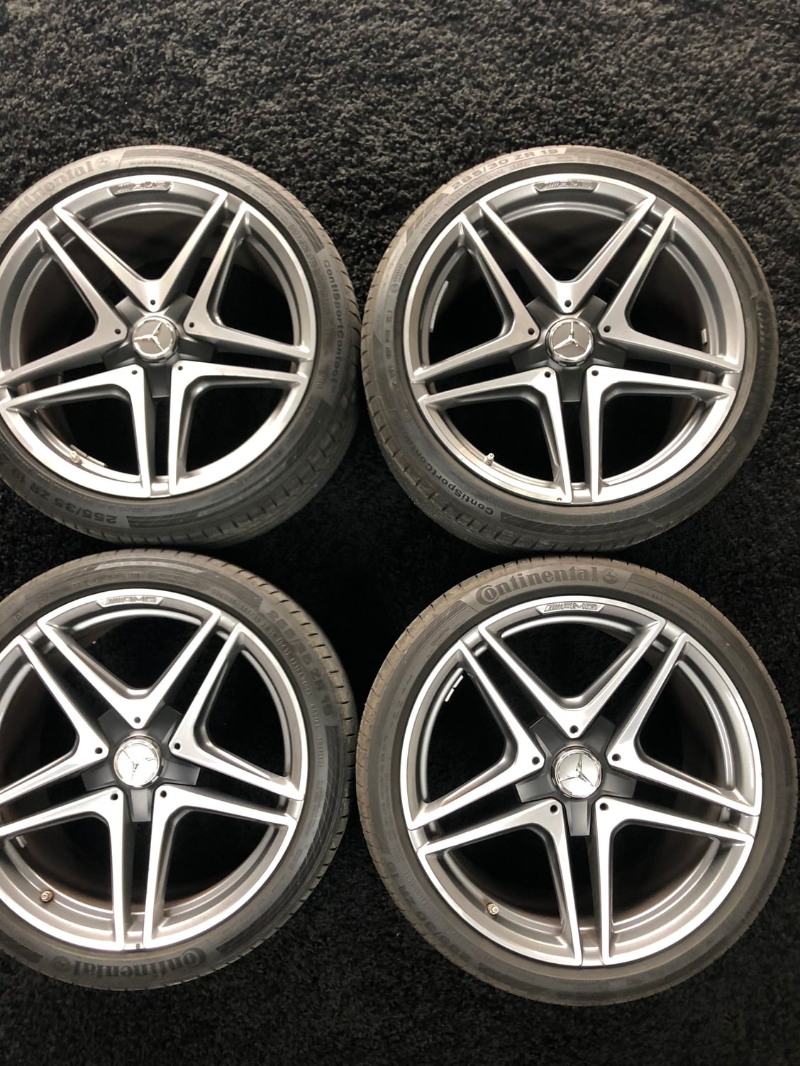 Wheels and Tires/Axles - 2017 Mercedes C63S 19 inch OEM amg star wheels, tires and tpms - Used - 2017 to 2018 Mercedes-Benz C63 AMG S - Los Angeles, CA 91214, United States