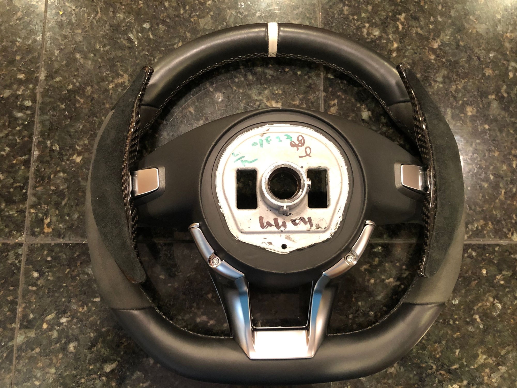 W205 AMG Flat Bottom Steering wheel with Carbon Fiber Shift Paddles
