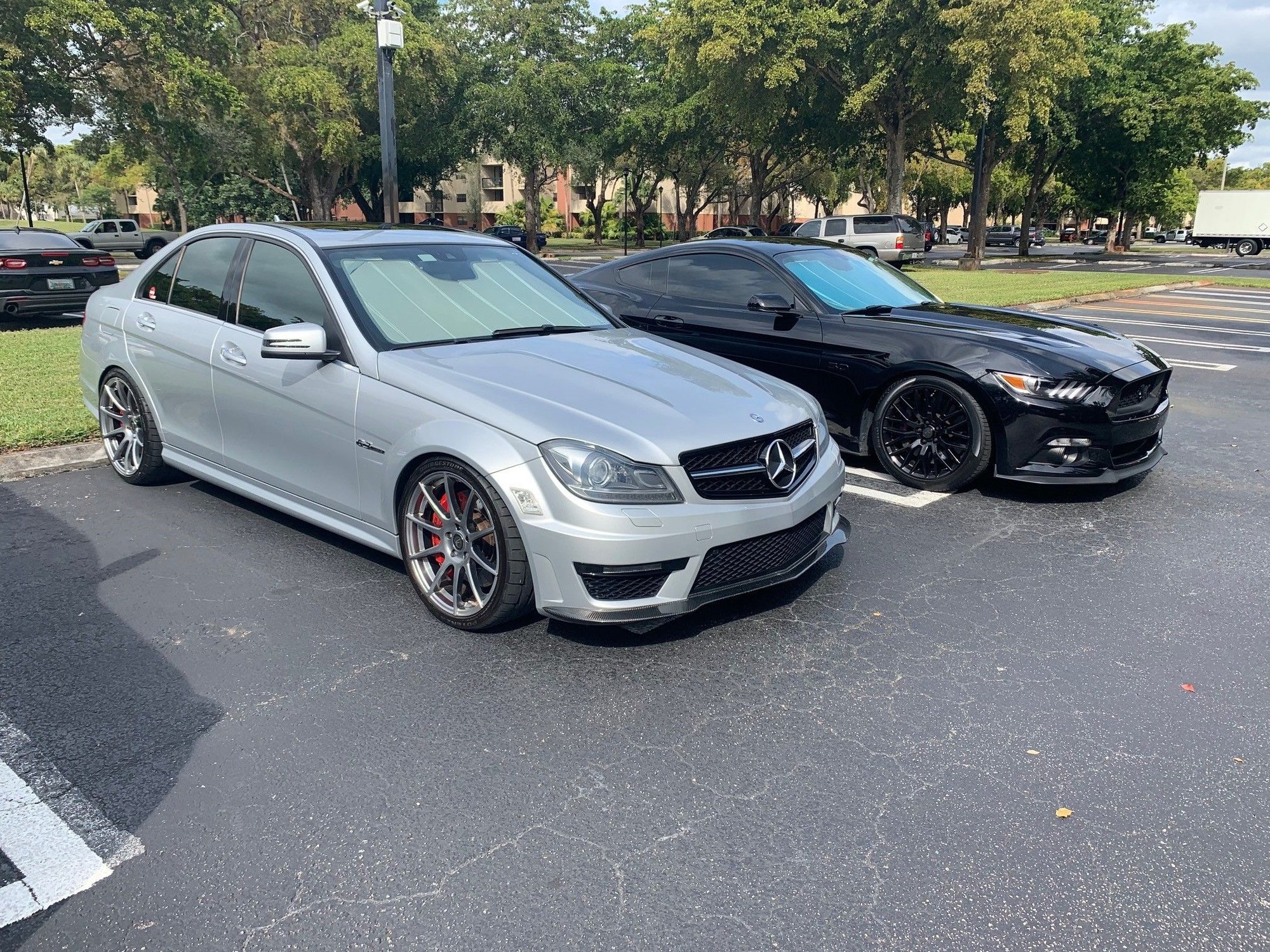 2013 Mercedes-Benz C63 AMG - FS: 2013 C63 AMG Sedan (P31) w/ extras - Used - VIN WDDGF7HB5DA859649 - 37,750 Miles - 8 cyl - 2WD - Automatic - Sedan - Silver - Miami Lakes, FL 33014, United States