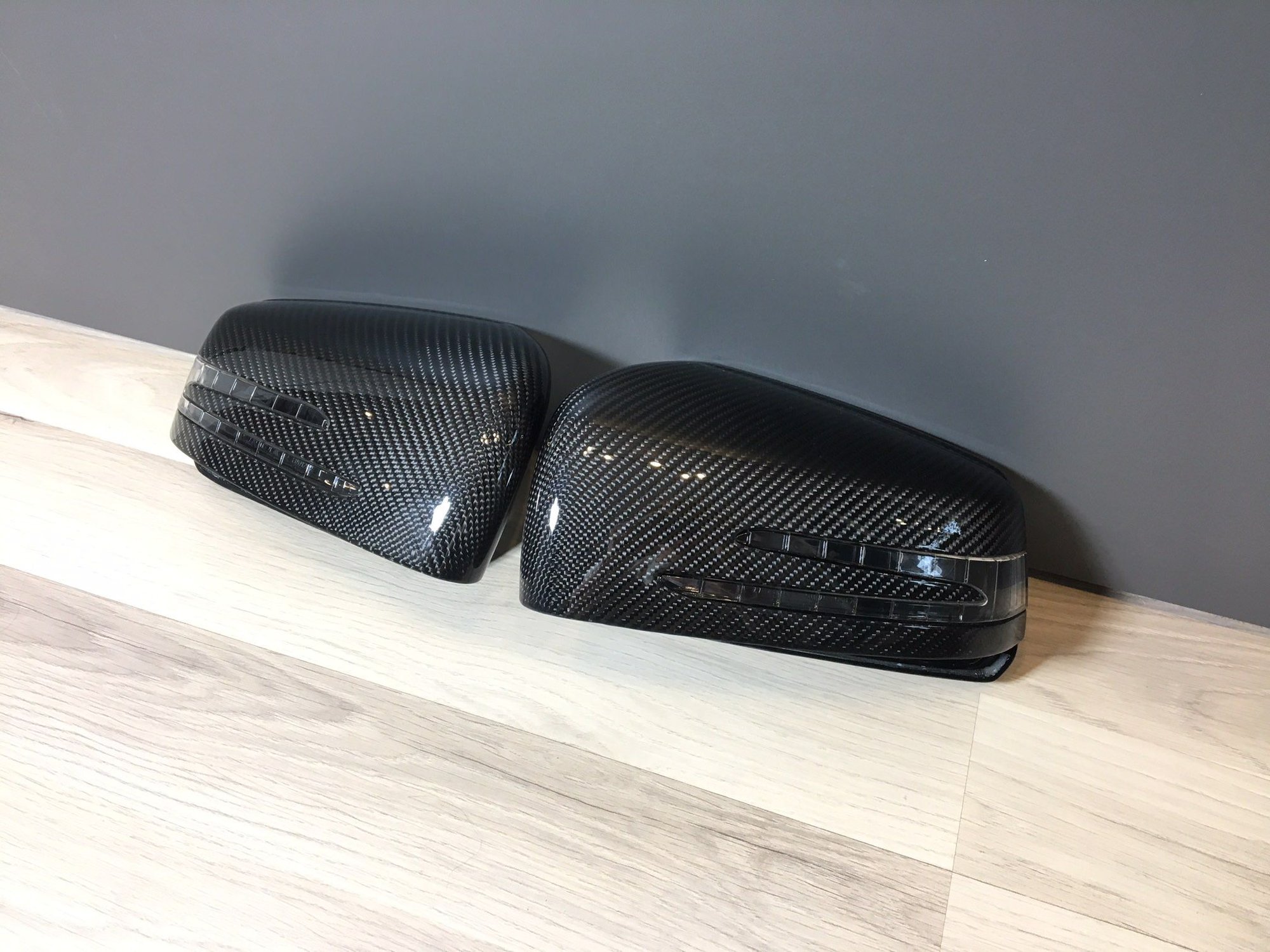 Exterior Body Parts - Pair Carbon Fiber Mirror Covers - W204 W212 W218 Fitment & More - Used - Port St Lucie, FL 34953, United States