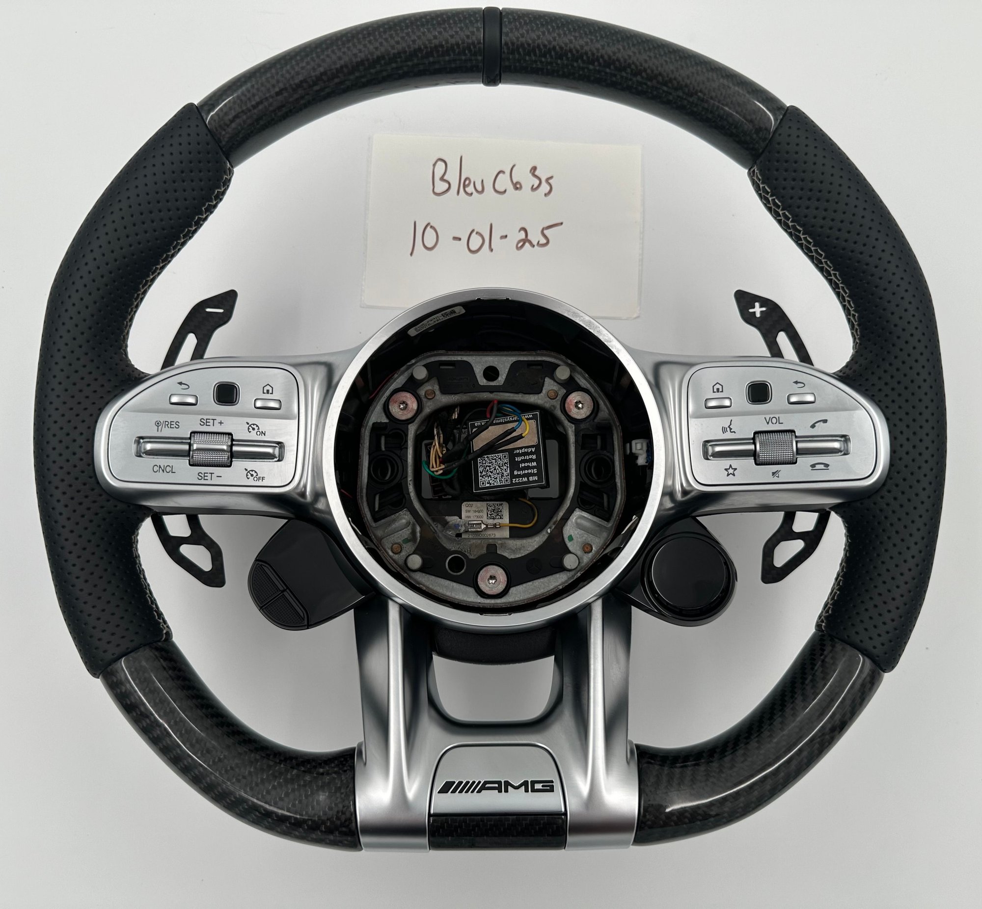 Interior/Upholstery - Mercedes AMG Facelift OEM Carbon Steering Wheel - Used - 2015 to 2022 Mercedes-Benz All Models - Dallas, TX 75088, United States