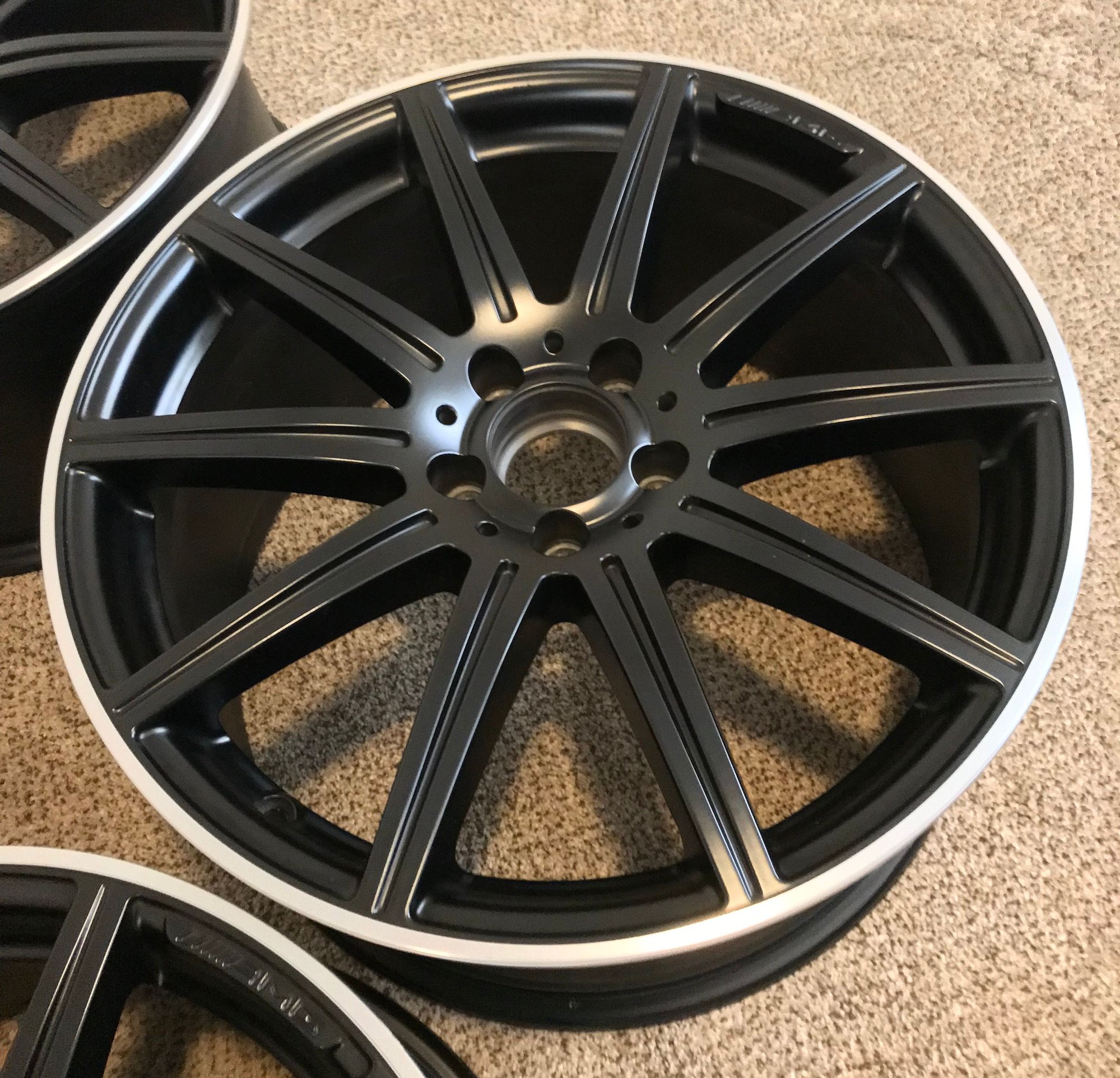 Wheels and Tires/Axles - FULL SET OEM Satin Black W212 E63S AMG Wheels - 19x9 19x9.5 - 2124015002 & 2124015102 - Used - Port St Lucie, FL 34953, United States