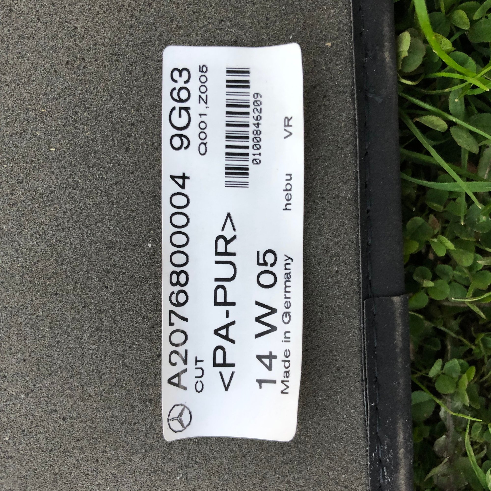 Interior/Upholstery - Like new original front floor mats from my 2014 C63 AMG 507 Edition - Used - 2012 to 2015 Mercedes-Benz C63 AMG - Ford City, PA 16226, United States