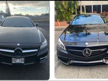 To the left was my 2014 CLS 550, to the right, my 2015 CLS63 AMG S. It’s obvious that the looks are different, but which parts (interior and exterior) are interchangeable between the two? Which one is C218 and which one is W218?