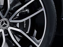 AMG Ext. Pkg. brakes w/ drilled rotors & better caliper covers