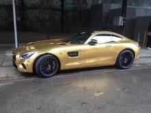 Gold Mercedes-Benz AMG GT spotted in Melbourne, Australia. Thoughts?