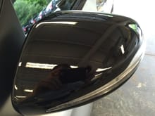 Mirror caps, door & window pillar trim, and "A" wing all compounded/polished. I highly recommend these black elements being clear bra'ed. I am also putting a bra on the black rocker panels.