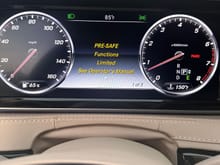 Error on the dash