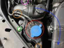 Washer Fluid and cooling system expansion tank