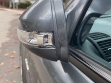 driver side mirror crack from backing into garage