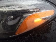 LEFT FRONT SIDE LAMP CONDENSATION