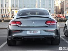 Best direct rear end shot I've seen yet of a selenite grey coupe