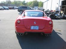 2009 Ferrari 599 GTB Rear End View