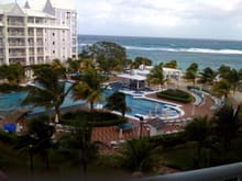 View from a typical room at Riu