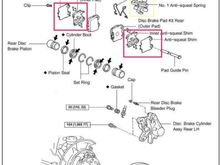  Lexus RX brake system
