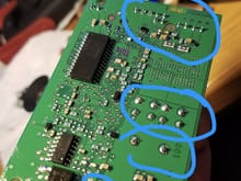 soldered pins