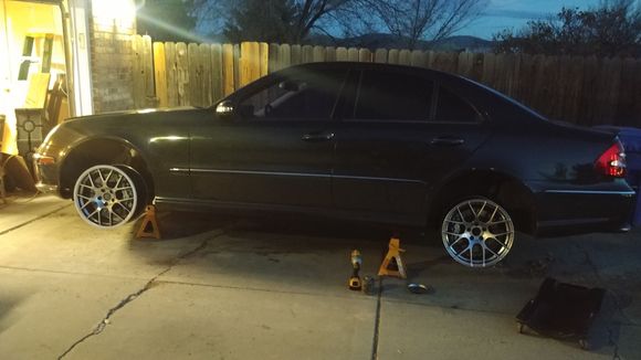 Making sure the new wheels clear before tires are mounted and I can't send them back.