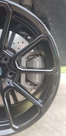 did not clear the outside of the brakes but 19" might. You will also need to deal with the front face if the offset is not right, it would not clear even in 19"