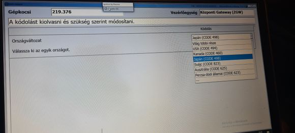 Country modes on the ZGW unit