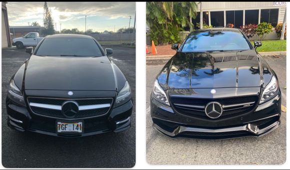 To the left was my 2014 CLS 550, to the right, my 2015 CLS63 AMG S. It’s obvious that the looks are different, but which parts (interior and exterior) are interchangeable between the two? Which one is C218 and which one is W218?