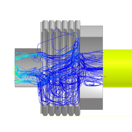 turbulent flow of OEM rubber.