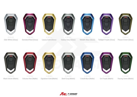 Fi Pro remote control aluminum alloy ring can be customized in 14 different colors.