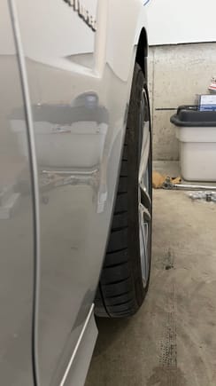 12.5mm spacer, stock height 255 tire