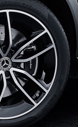 AMG Ext. Pkg. brakes w/ drilled rotors & better caliper covers