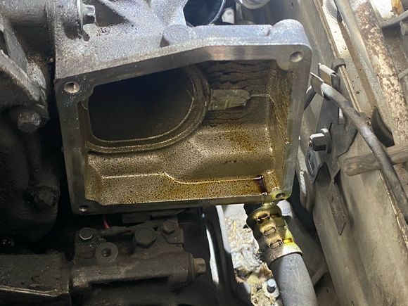 Front box removed from supercharger