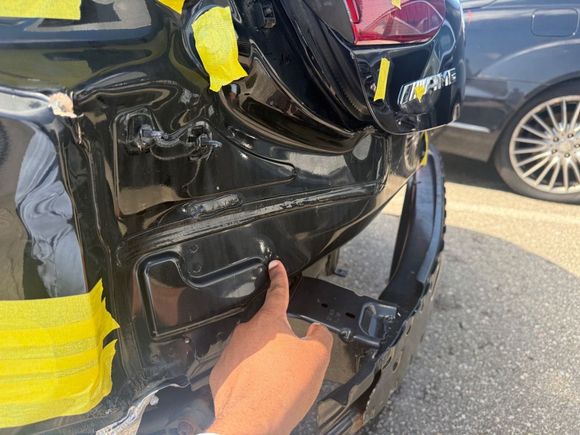 Rear Body Panel Crushed 