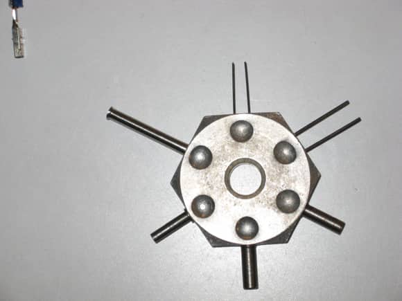 Tool for un-pinning electrical connectors.  I used the prongs at the 12-o'clock position