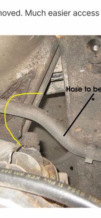 what the W210 is missing there’s a bigger hole underneath the airbox like you see in this picture it needs to be cut and made bigger so a 3 1/2 inch to 4 inch pipe can be fed down to the fog light area. THEN , u can add a real CAI and actually gain some power!