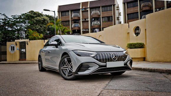 The look of EQE53 AMG will instantly give the car a sportier, more expensive look