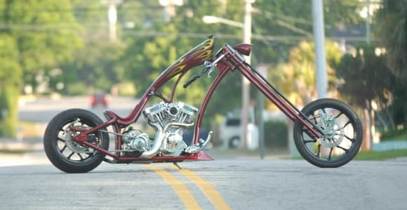 My baby..2006 Graves Custom Cycles out of Boynton Beach, Fl.  Ridgid , Jockey shift, Springer 18&quot; over front end.