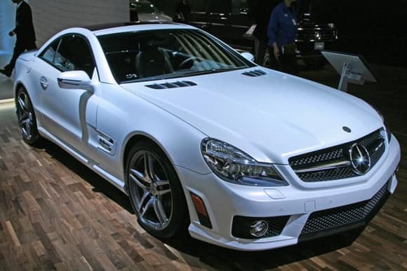 white matte benz