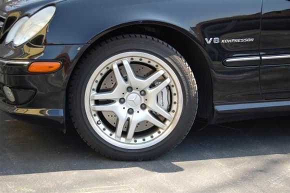 closeup of winter wheels