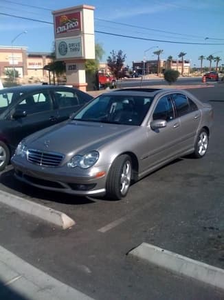 My car still stock at a Starbucks. I'm a coffee junkie!