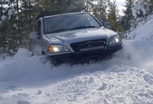 Bashing through the snow