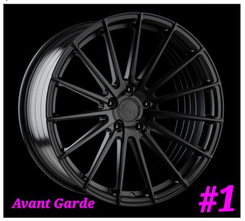 Gloss Black Avant Garde wheel