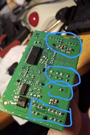soldered pins