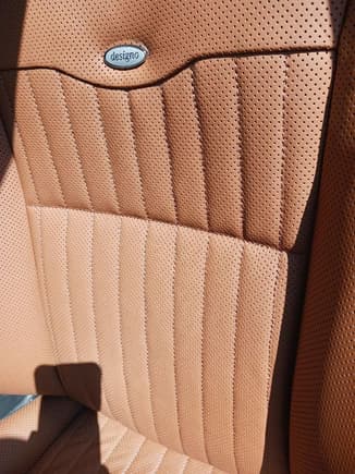 new cover on the seat back