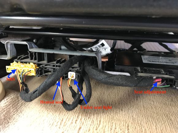 Seat wiring