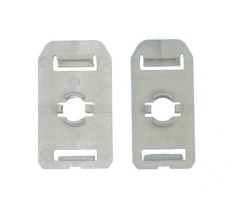 white plastic rectangular bracket