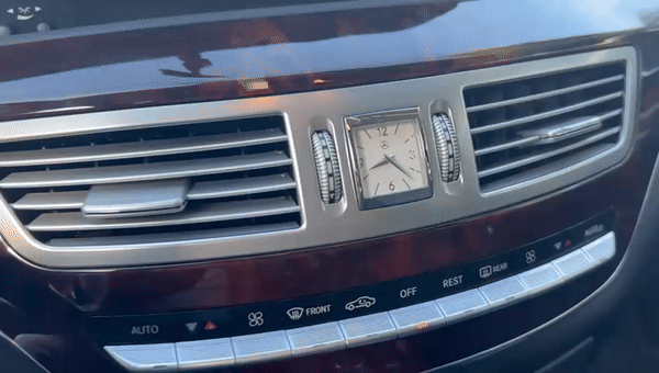 The clock spinning on its own. The hazard lights also turned on by themselves, didnt catch it on video.