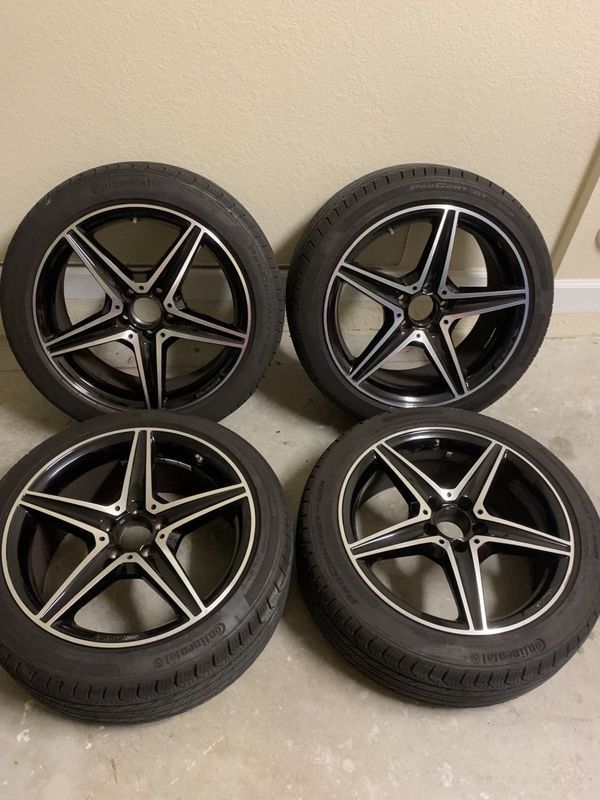 Wheels and Tires/Axles - Mercedes W205 C-class OEM 18" AMG wheels tires TPMS - Used - 2016 Mercedes-Benz C450 AMG - 2017 to 2019 Mercedes-Benz C43 AMG - 2014 to 2019 Mercedes-Benz C300 - Miami, FL 33189, United States
