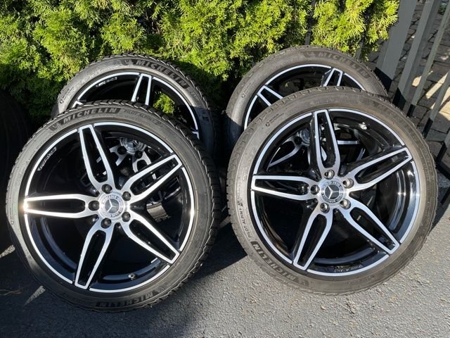 Wheels and Tires/Axles - 19" Staggered E43 AMG Wheels, Michelin Pilot Alpin 5 Snow tires, TPMS, Perfect! - Used - 2014 to 2021 Mercedes-Benz E43 AMG - Summit, NJ 07902, United States