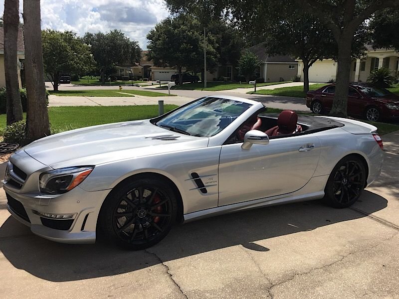 Wheels and Tires/Axles - 2013 SL63AMG Black forged wheels/tires - Used - 2013 to 2016 Mercedes-Benz SL63 AMG - Riverview, FL 33569, United States